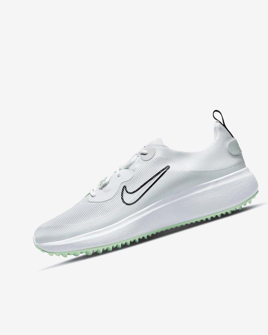 Nike Ace Summerlite Golfsko Dame Hvite Platina Mint Svarte | NO2694