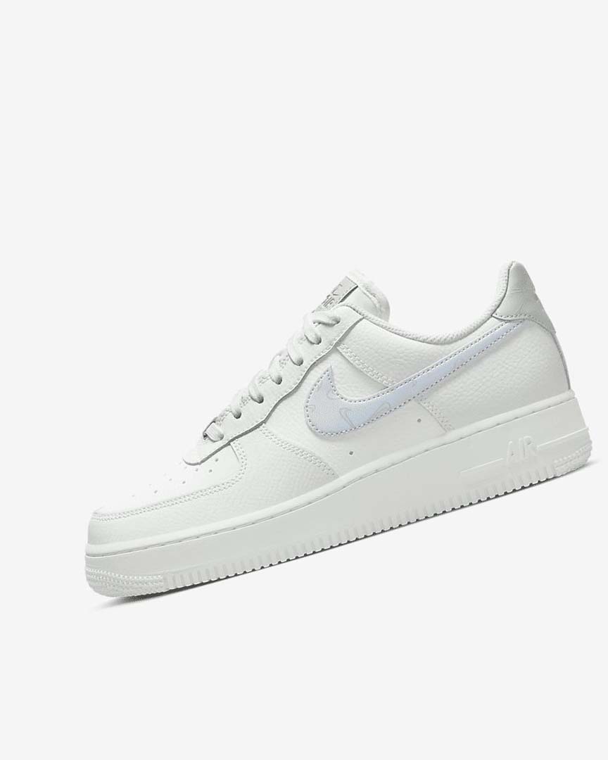 Nike Air Force 1 \'07 Joggesko Dame Hvite Metal Sølv Lyse Blå | NO2486