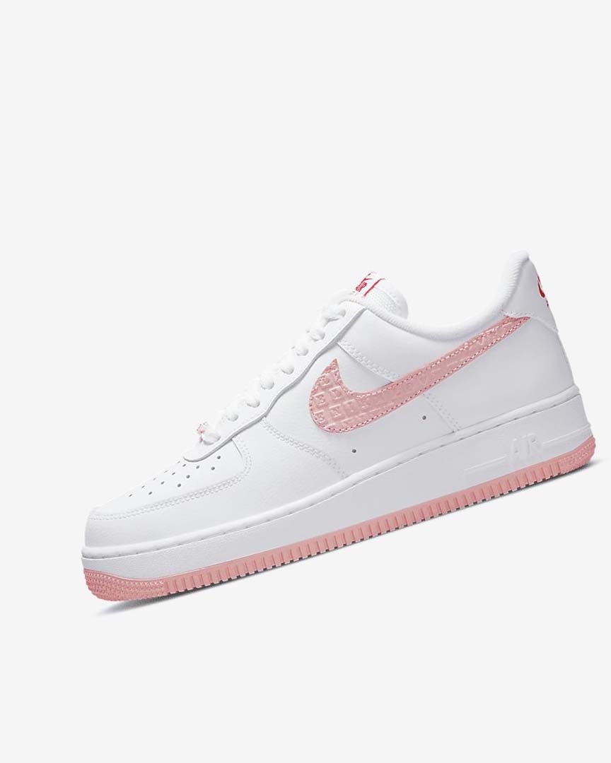 Nike Air Force 1 \'07 Joggesko Dame Hvite Rød | NO2627