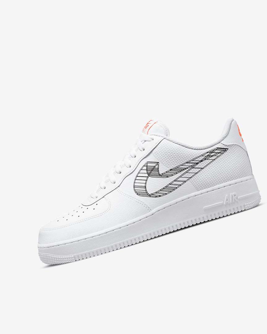 Nike Air Force 1 \'07 Joggesko Herre Hvite Oransje Platina Svarte | NO4981