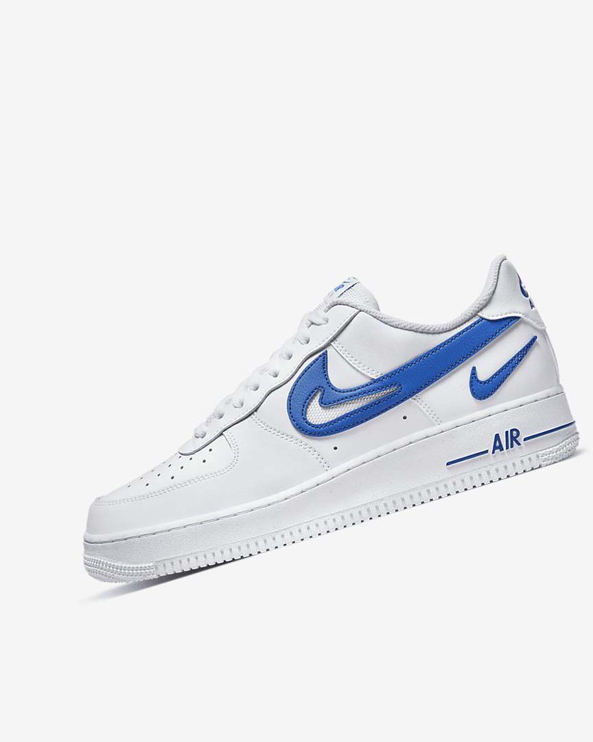 Nike Air Force 1 \'07 Joggesko Herre Hvite Kongeblå | NO5556