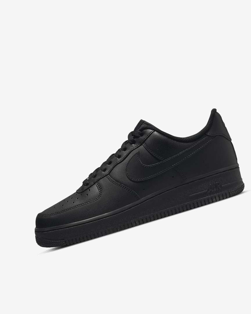 Nike Air Force 1 \'07 Joggesko Herre Svarte Svarte | NO2344