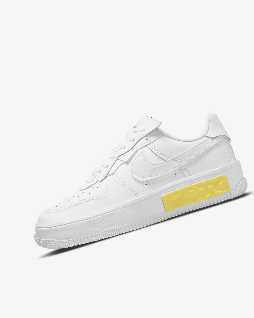 Nike Air Force 1 Fontanka Joggesko Dame Hvite Gul Hvite | NO2250