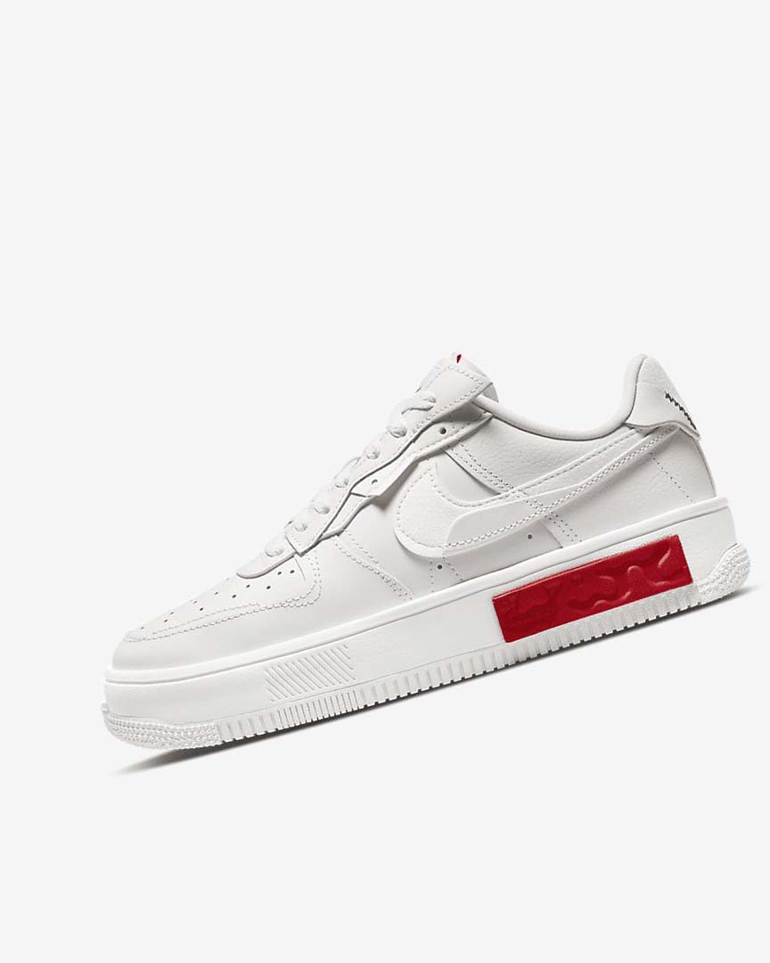 Nike Air Force 1 Fontanka Joggesko Dame Hvite Rød | NO3274