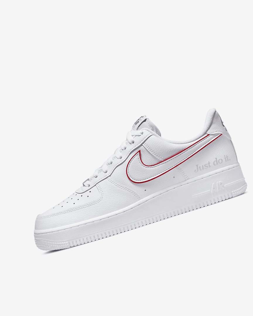 Nike Air Force 1 Joggesko Herre Hvite Grønn Metal Sølv Rød | NO4710