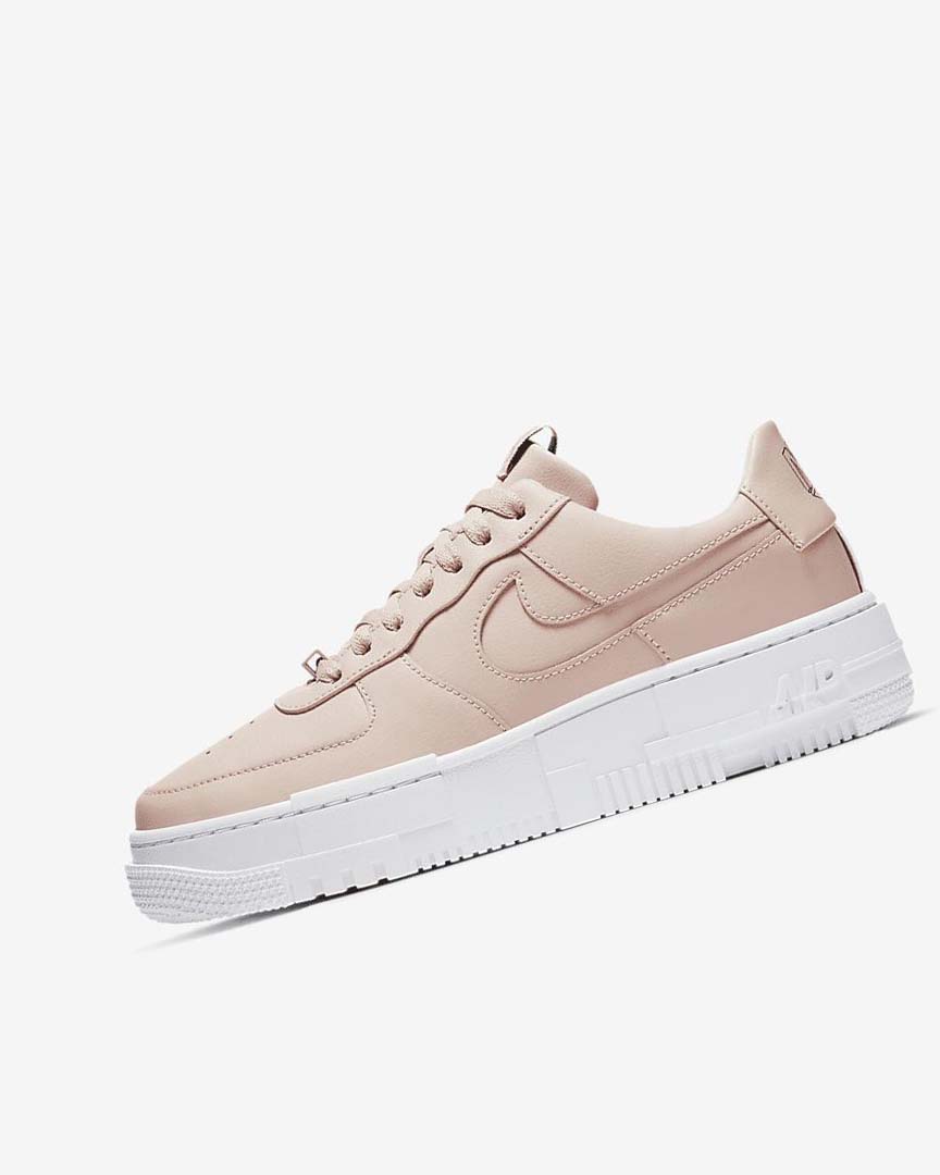 Nike Air Force 1 Pixel Joggesko Dame Beige Svarte Hvite Beige | NO2944