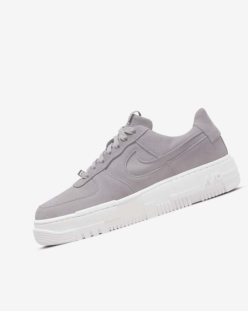 Nike Air Force 1 Pixel Joggesko Dame Grå Grå Hvite Grå | NO2973