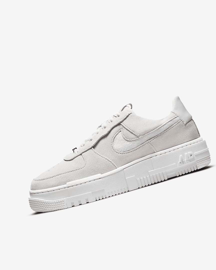 Nike Air Force 1 Pixel Joggesko Dame Hvite Lyse Beige Rosa | NO3047