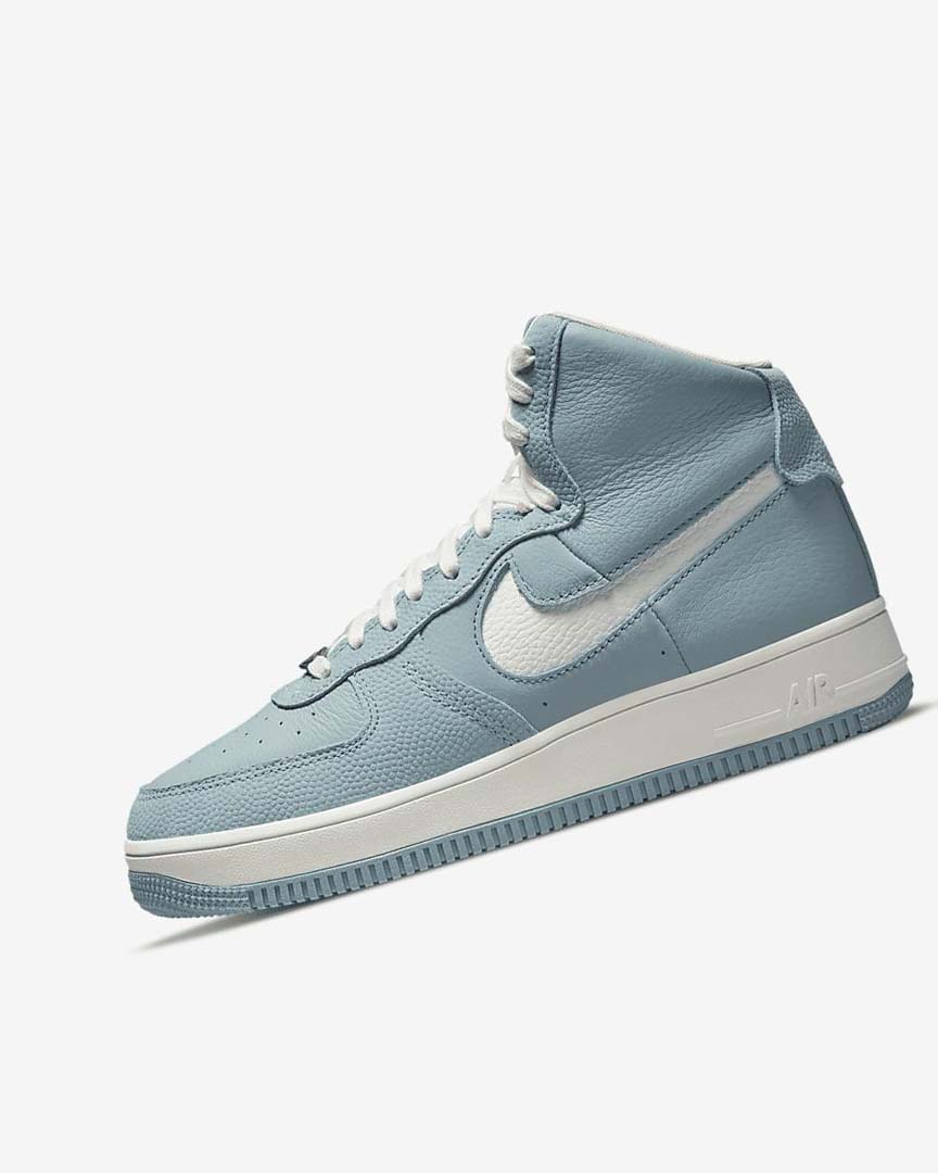 Nike Air Force 1 Sculpt Joggesko Dame Blå Metal Sølv Hvite | NO5435