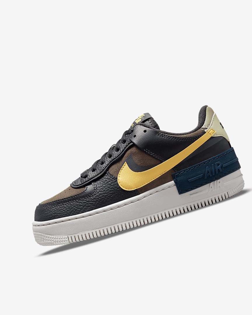 Nike Air Force 1 Shadow Joggesko Dame Grønn Hvite Gull | NO3219