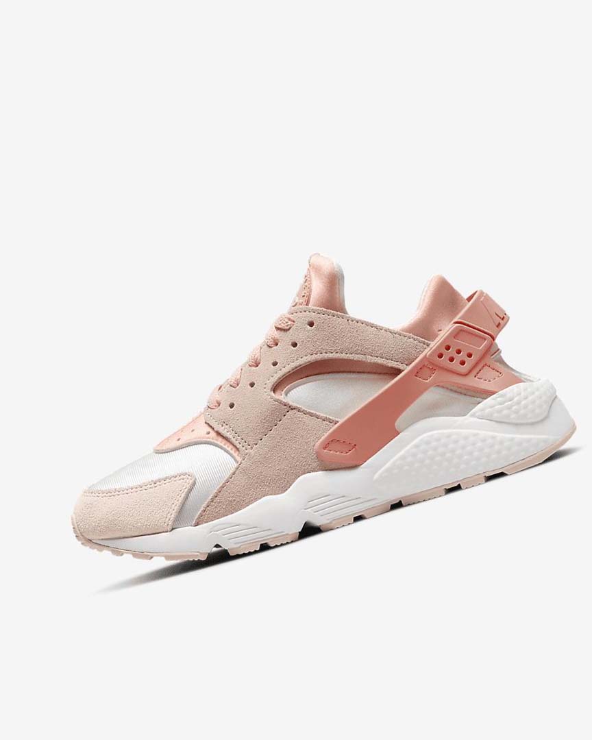 Nike Air Huarache Joggesko Dame Hvite Khaki Grå Lyse | NO2707