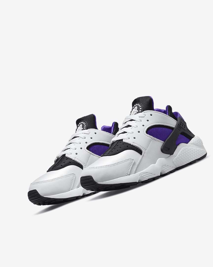 Nike Air Huarache Joggesko Dame Hvite Lilla Svarte | NO2283