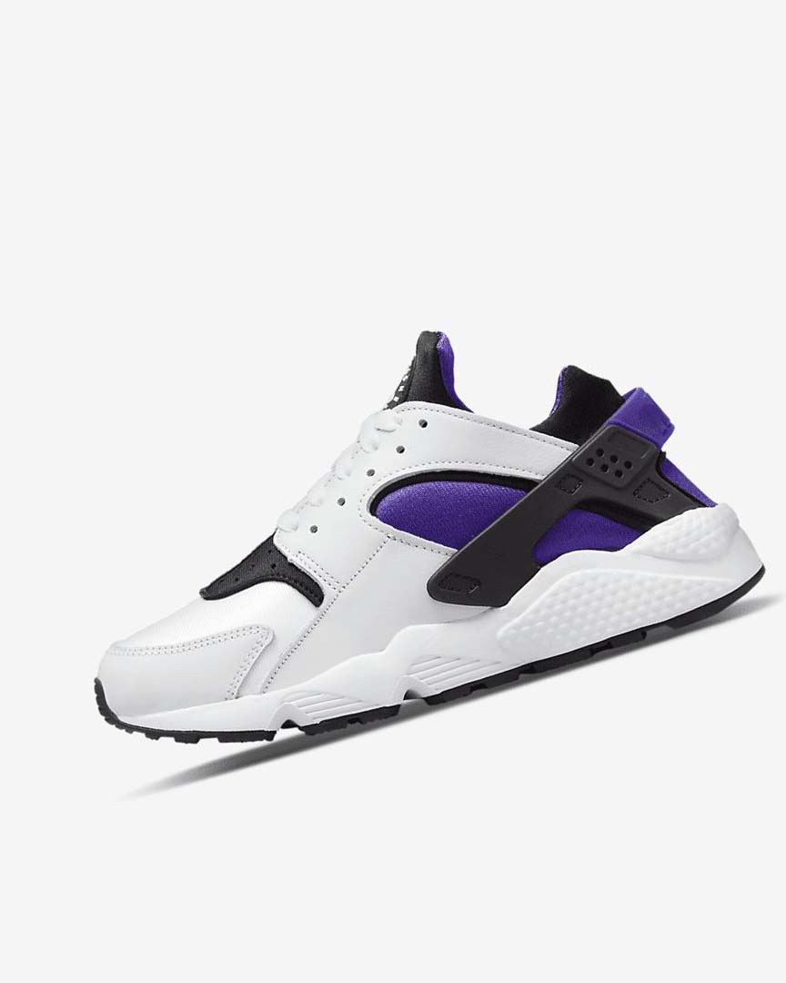 Nike Air Huarache Joggesko Dame Hvite Lilla Svarte | NO2283