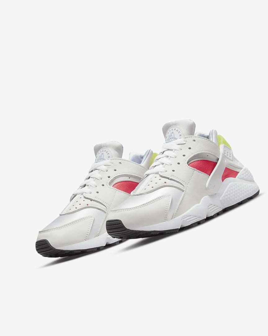 Nike Air Huarache Joggesko Dame Hvite Lyse Rød Svarte | NO2688