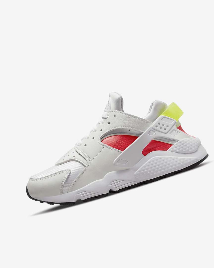 Nike Air Huarache Joggesko Dame Hvite Lyse Rød Svarte | NO2688