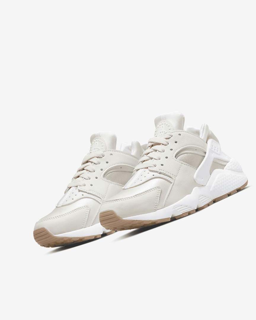 Nike Air Huarache Joggesko Dame Khaki Lyse Brune Hvite | NO2469