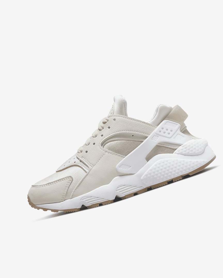 Nike Air Huarache Joggesko Dame Khaki Lyse Brune Hvite | NO2469