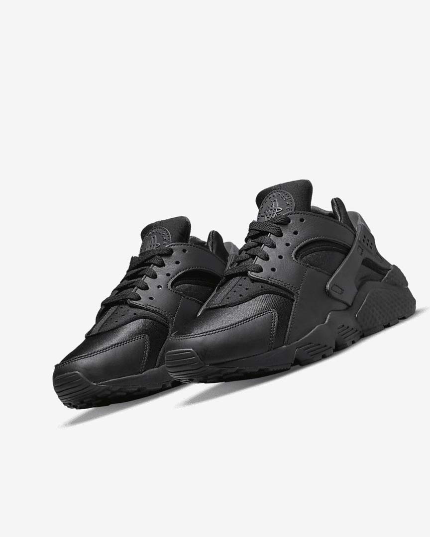 Nike Air Huarache Joggesko Dame Svarte Mørke Grå Svarte | NO2862