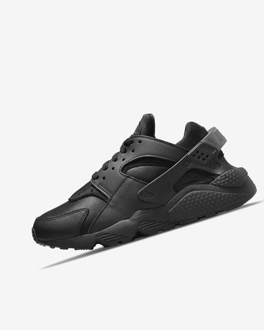 Nike Air Huarache Joggesko Dame Svarte Mørke Grå Svarte | NO2862