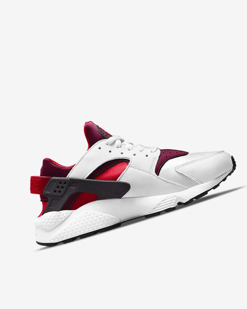 Nike Air Huarache Joggesko Herre Hvite Rød Svarte Rød | NO2971