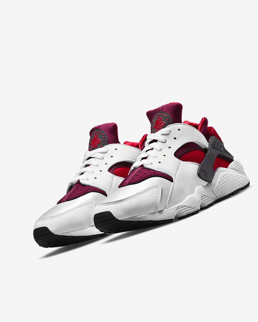 Nike Air Huarache Joggesko Herre Hvite Rød Svarte Rød | NO2971