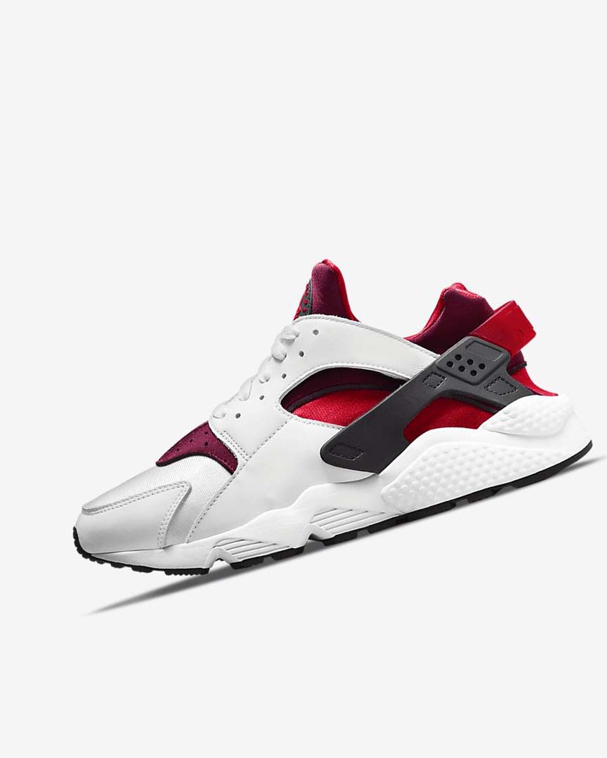 Nike Air Huarache Joggesko Herre Hvite Rød Svarte Rød | NO2971