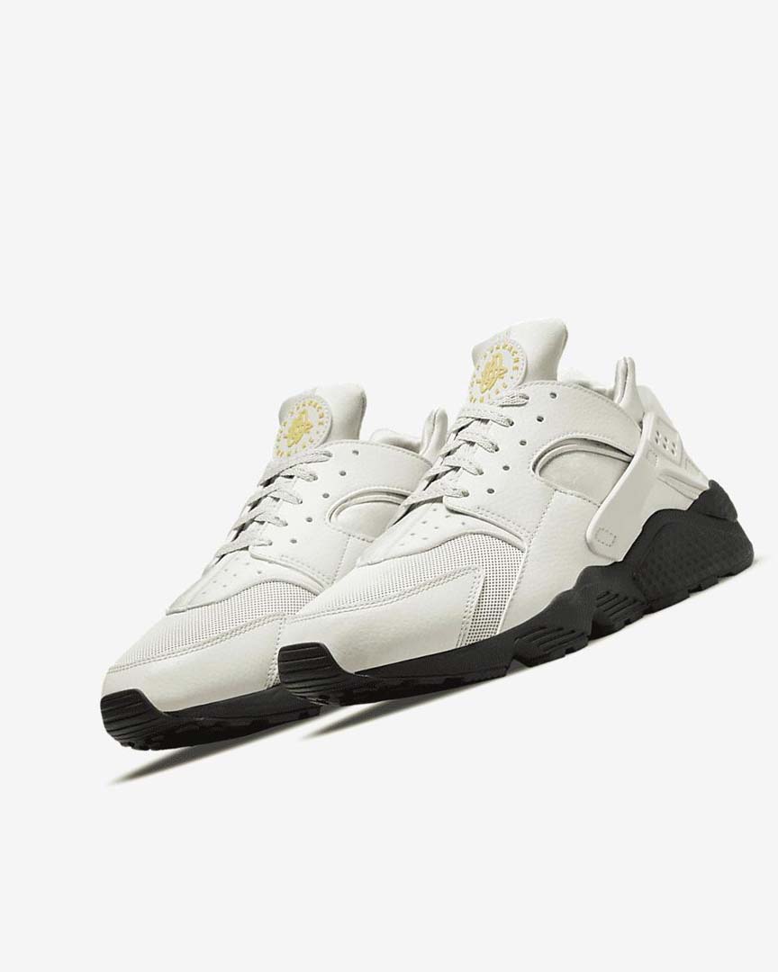 Nike Air Huarache Joggesko Herre Lyse Beige Svarte Sølv Gull | NO4614