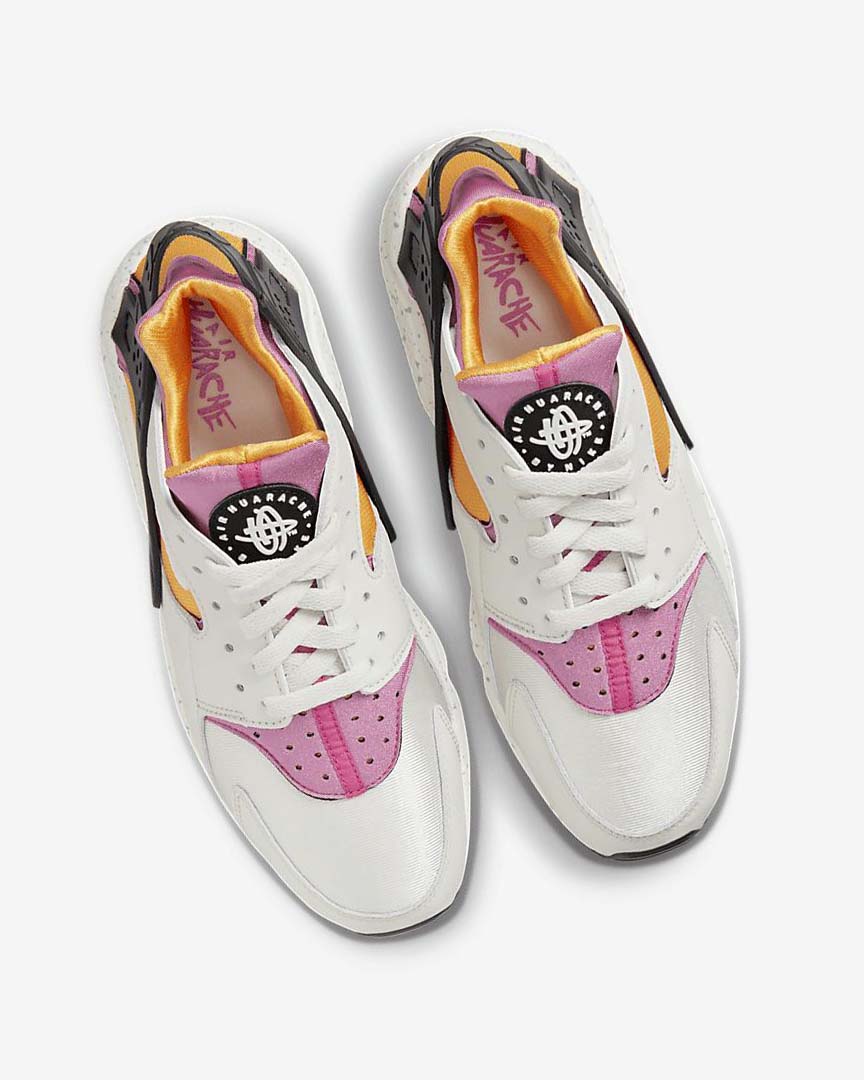 Nike Air Huarache Joggesko Herre Lyse Beige Gull Svarte Rosa | NO4868