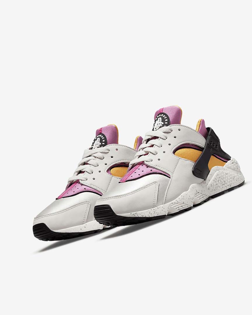 Nike Air Huarache Joggesko Herre Lyse Beige Gull Svarte Rosa | NO4868