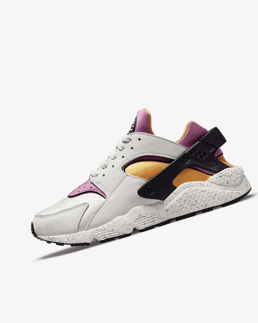 Nike Air Huarache Joggesko Herre Lyse Beige Gull Svarte Rosa | NO4868