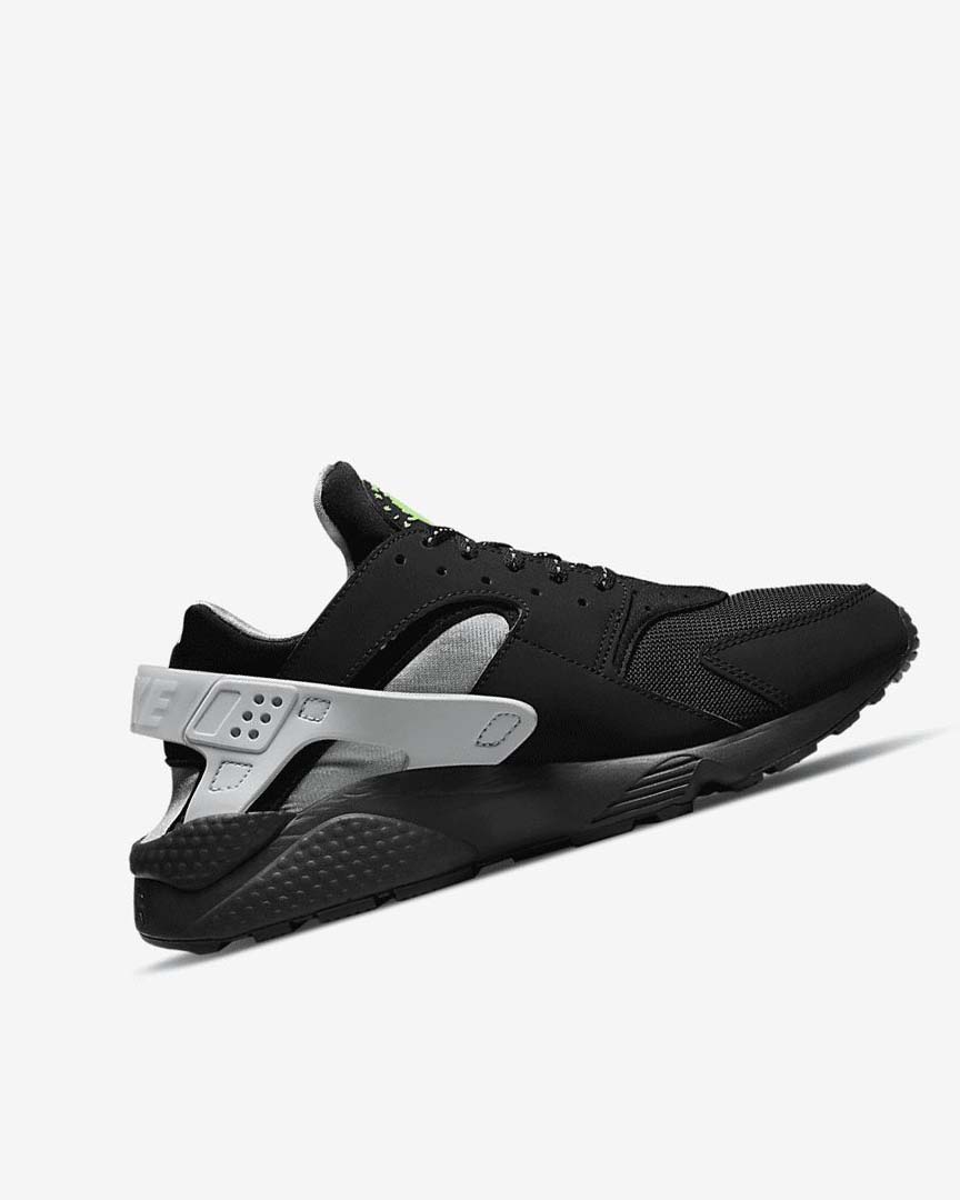 Nike Air Huarache Joggesko Herre Svarte Metal Sølv Sølv Grønn | NO4781