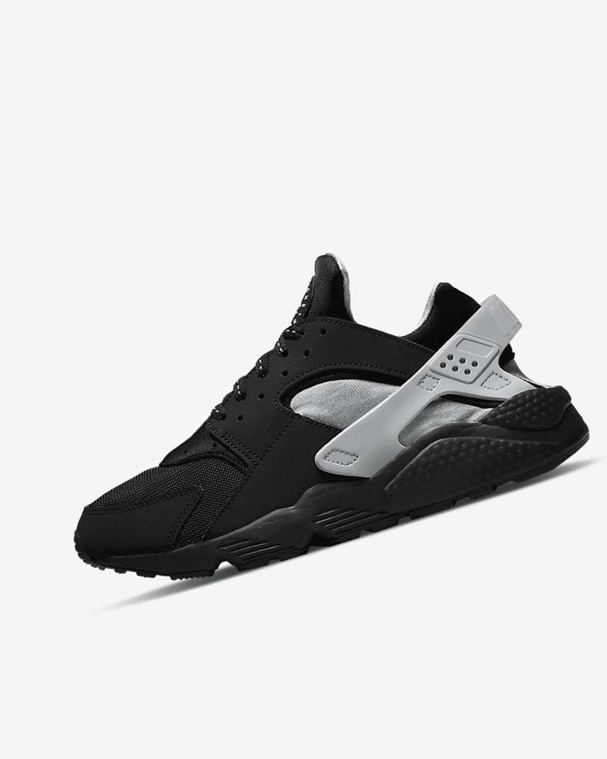 Nike Air Huarache Joggesko Herre Svarte Metal Sølv Sølv Grønn | NO4781