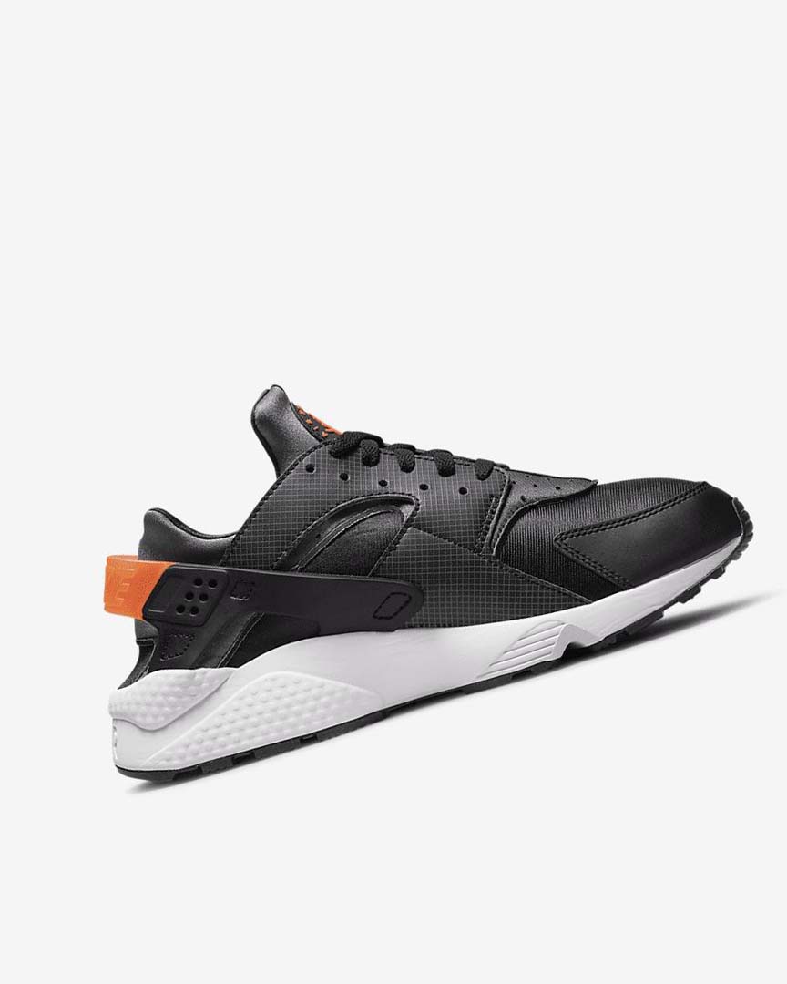 Nike Air Huarache Joggesko Herre Svarte Oransje Grå Hvite | NO5253