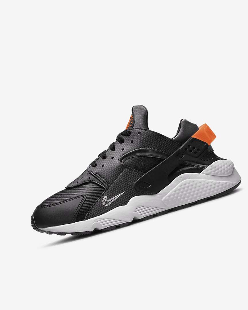 Nike Air Huarache Joggesko Herre Svarte Oransje Grå Hvite | NO5253