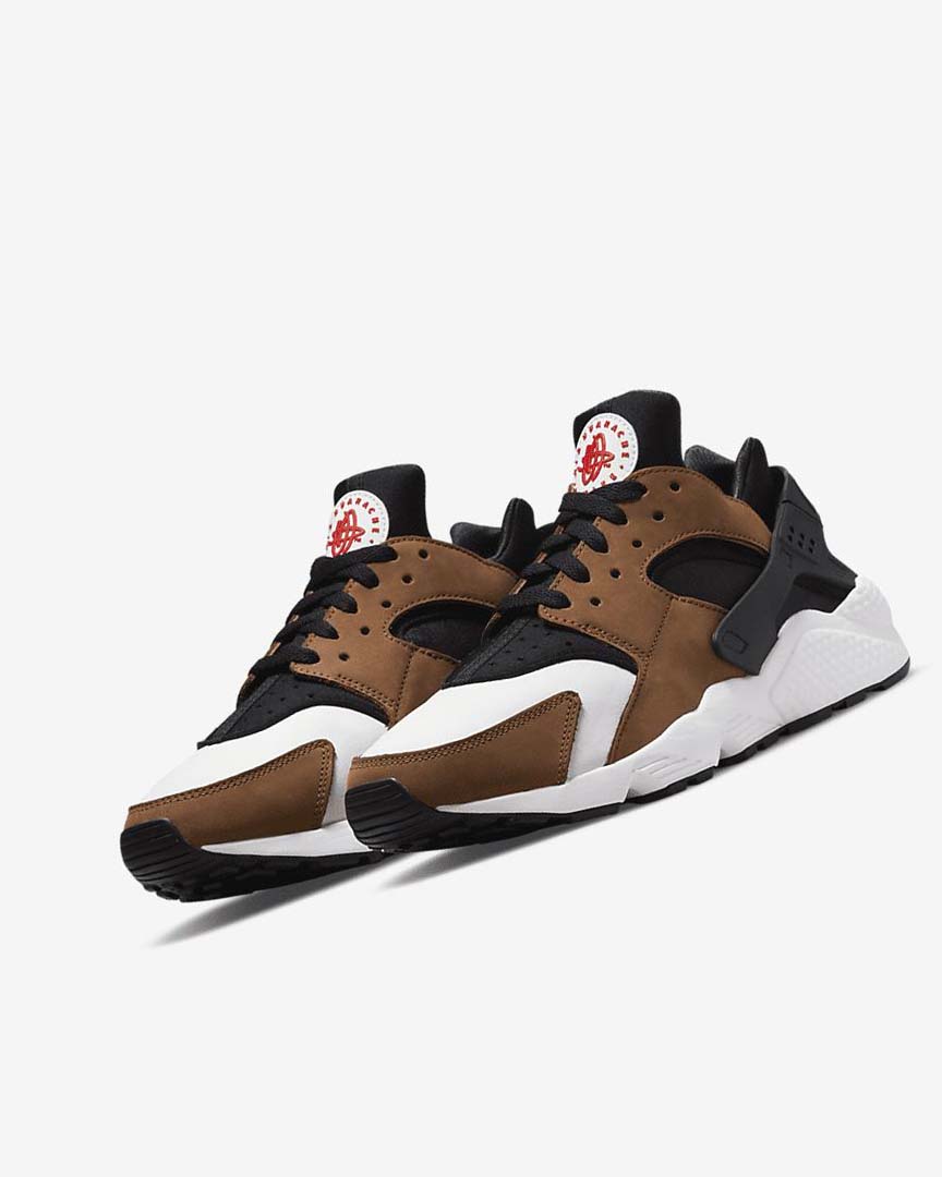 Nike Air Huarache LE Joggesko Herre Svarte Hvite Rød | NO5366