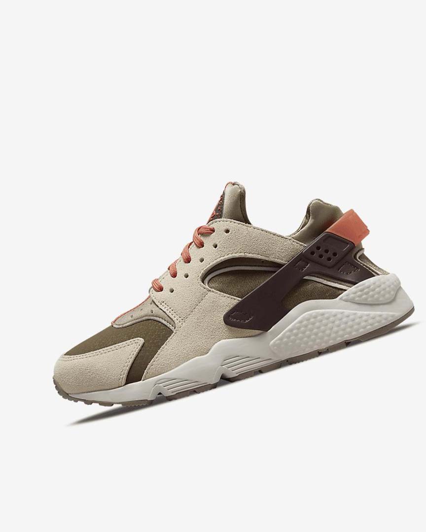 Nike Air Huarache SP Joggesko Dame Khaki Burgunder | NO5571