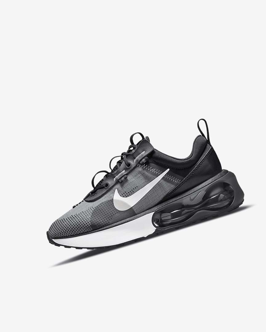 Nike Air Max 2021 Fritidssko Gutt Svarte Grå Hvite | NO5500