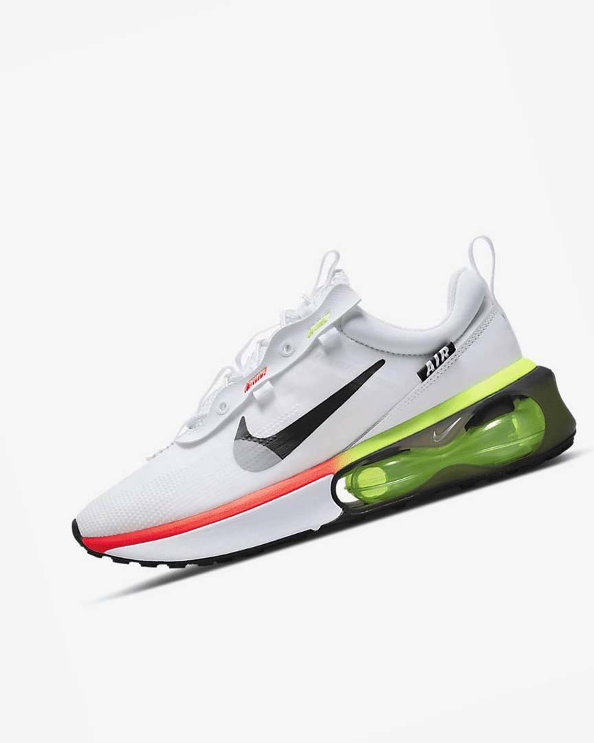 Nike Air Max 2021 Fritidssko Herre Hvite Blå Svarte | NO2384