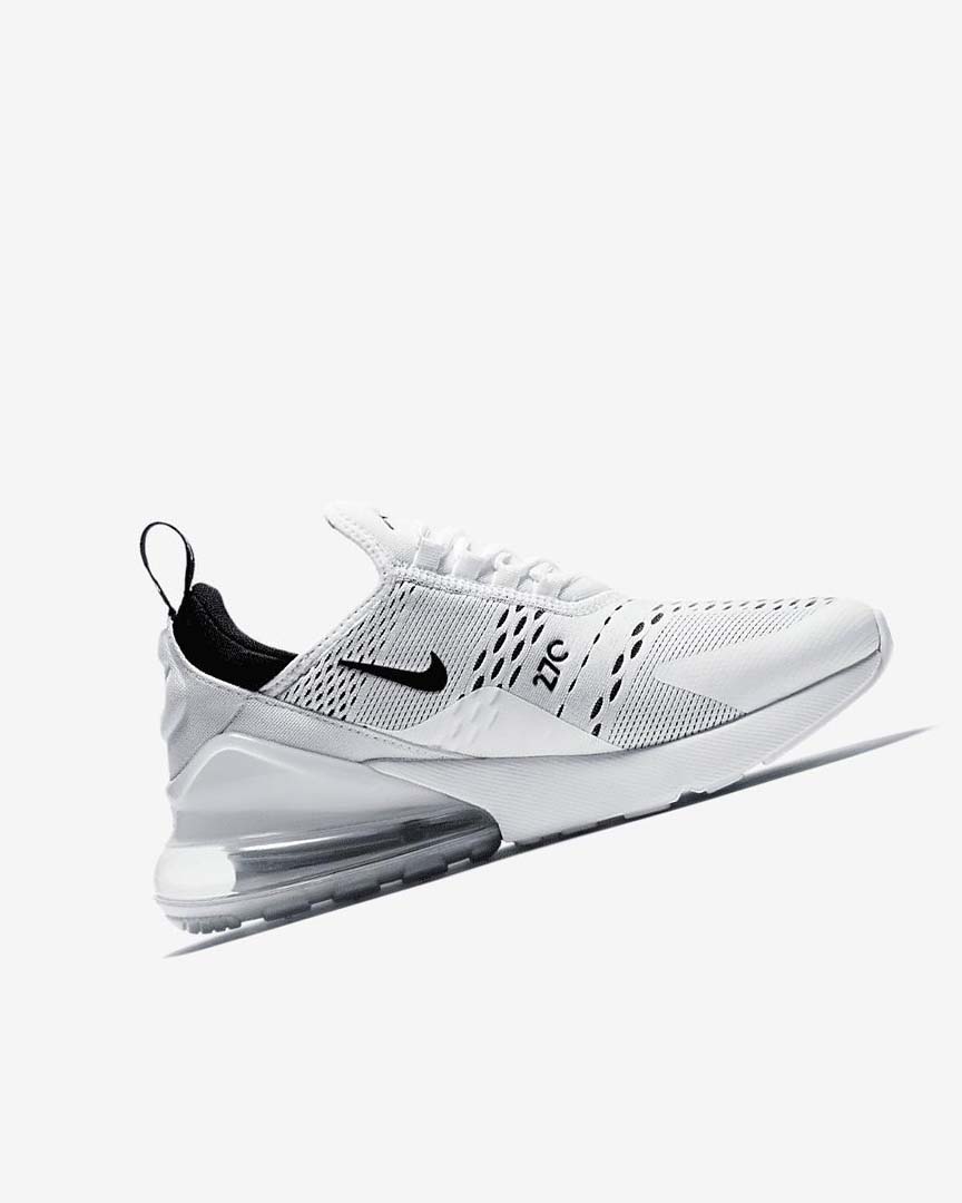 Nike Air Max 270 Fritidssko Dame Hvite Hvite Svarte | NO3128