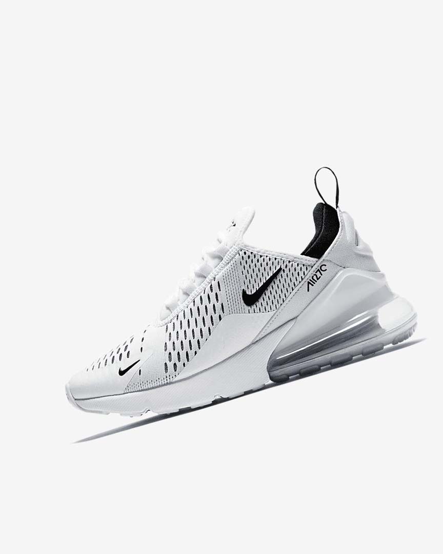 Nike Air Max 270 Fritidssko Dame Hvite Hvite Svarte | NO3128