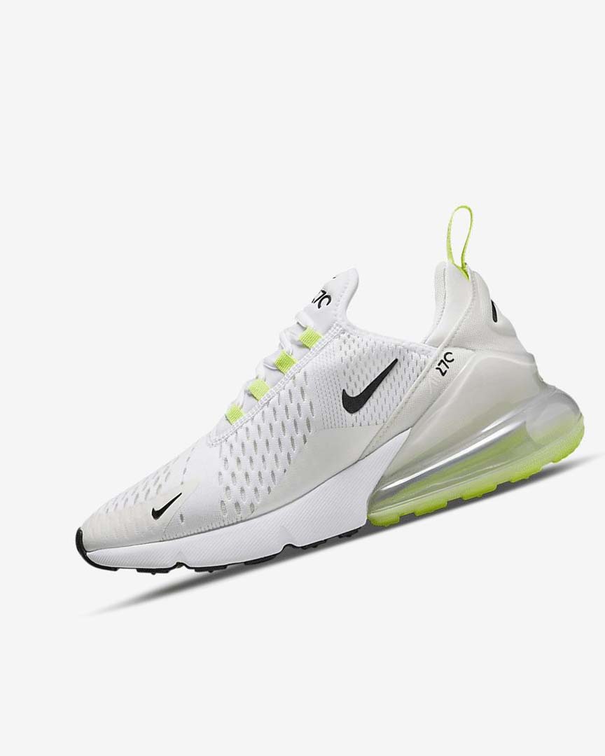 Nike Air Max 270 Fritidssko Dame Hvite Lyse Beige Grønn Svarte | NO4745