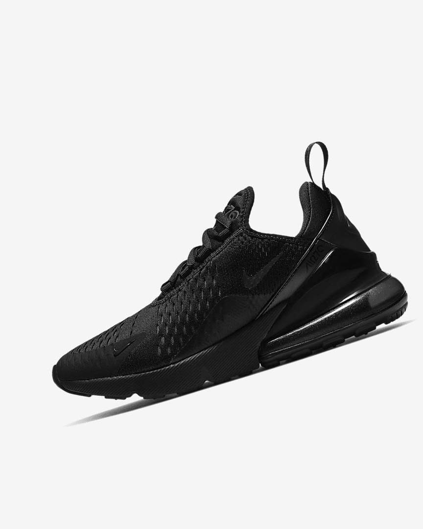 Nike Air Max 270 Fritidssko Dame Svarte Svarte Svarte | NO5384