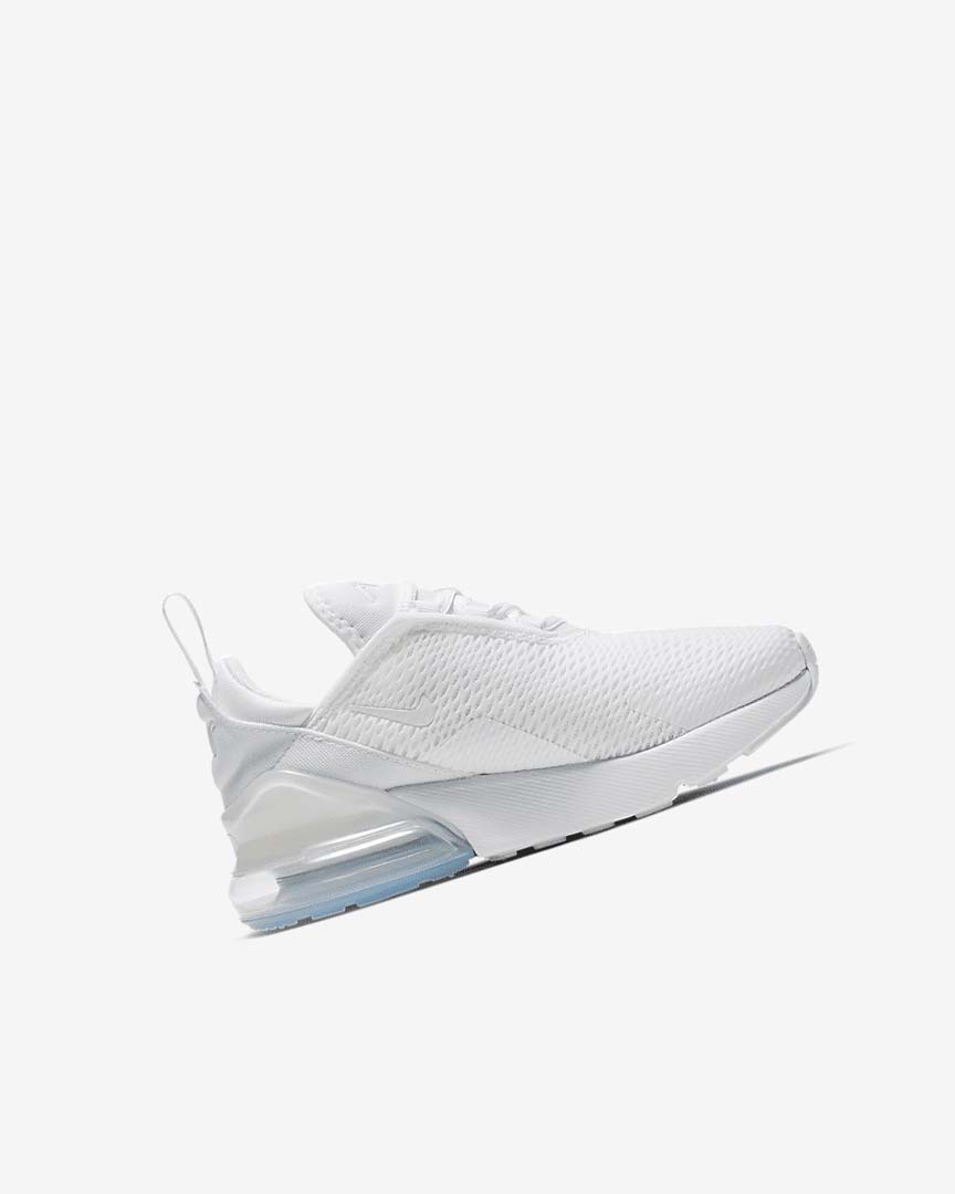 Nike Air Max 270 Fritidssko Gutt Hvite Metal Sølv Hvite | NO2300