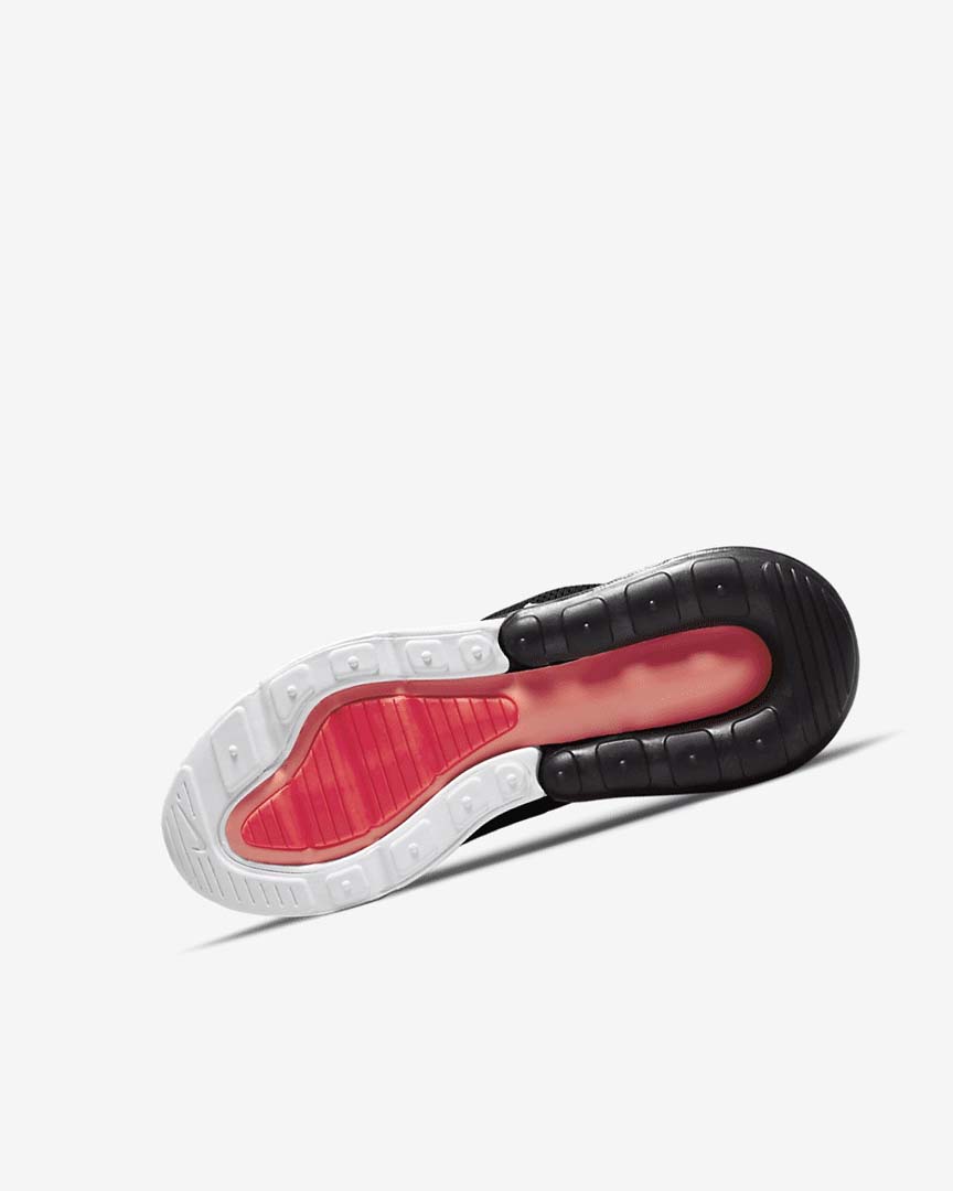 Nike Air Max 270 Fritidssko Gutt Svarte Mørke Grå Hvite | NO2839