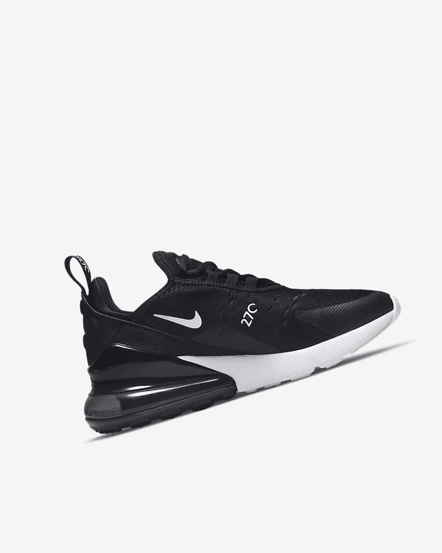 Nike Air Max 270 Fritidssko Gutt Svarte Mørke Grå Hvite | NO2839