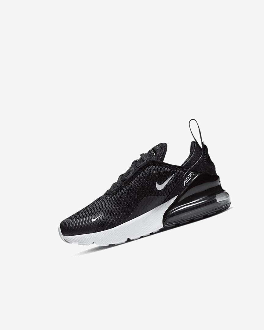 Nike Air Max 270 Fritidssko Gutt Svarte Mørke Grå Hvite | NO3139