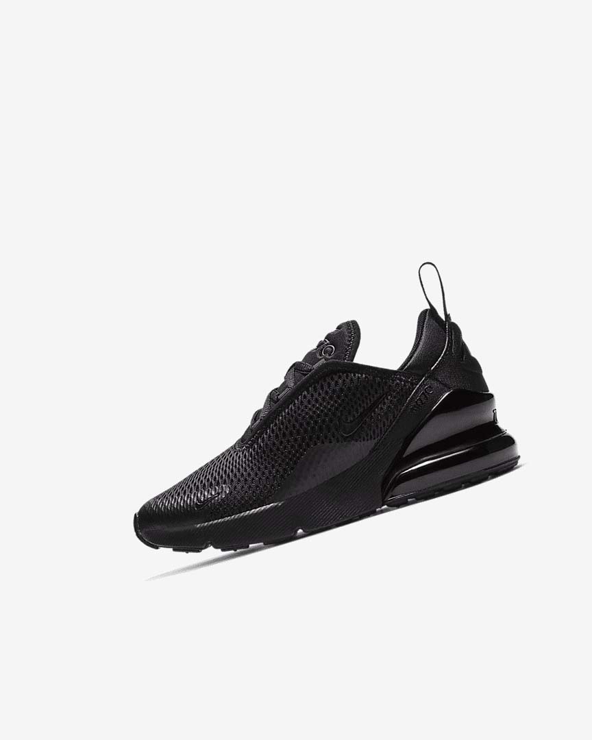 Nike Air Max 270 Fritidssko Gutt Svarte Svarte Svarte | NO4968