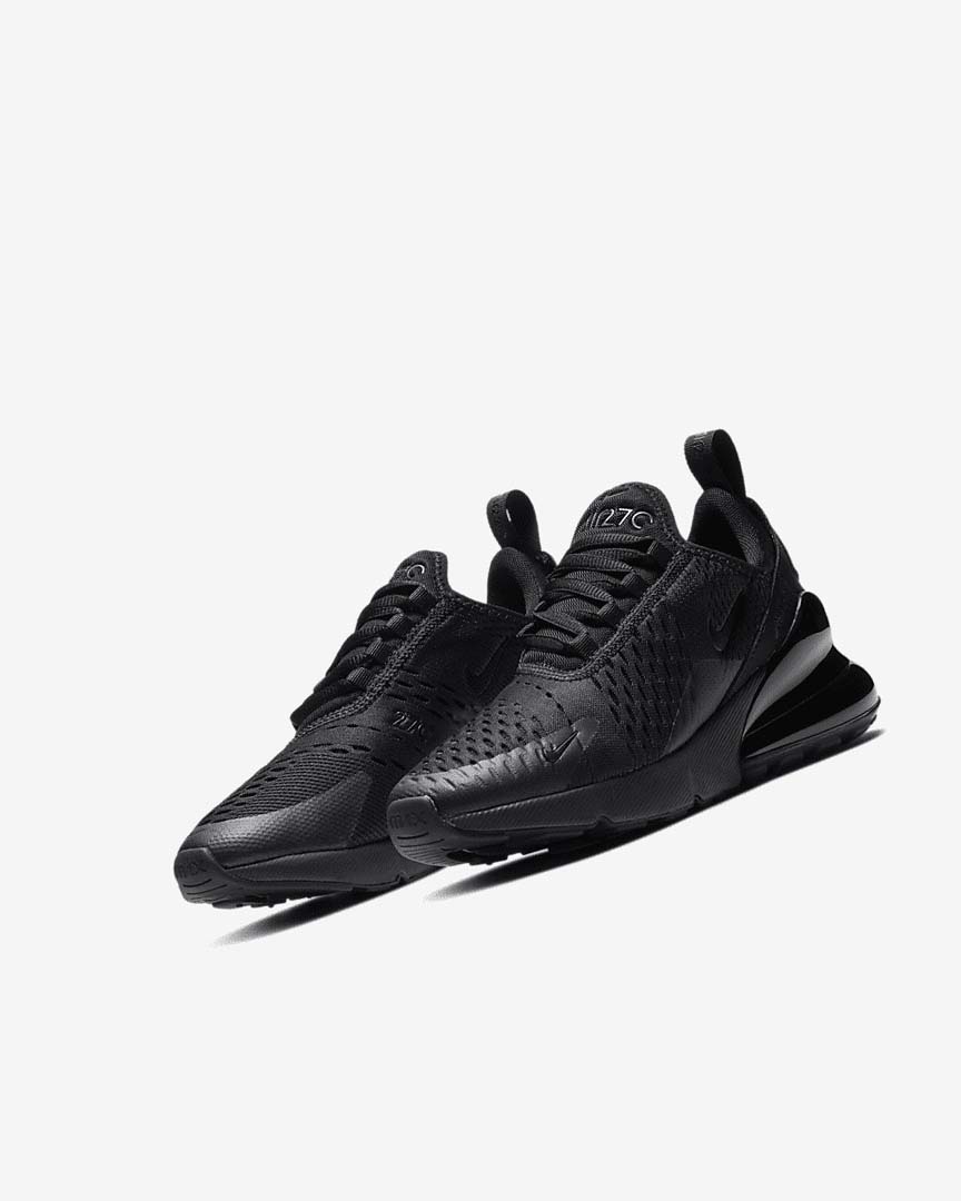 Nike Air Max 270 Fritidssko Gutt Svarte Svarte | NO5429