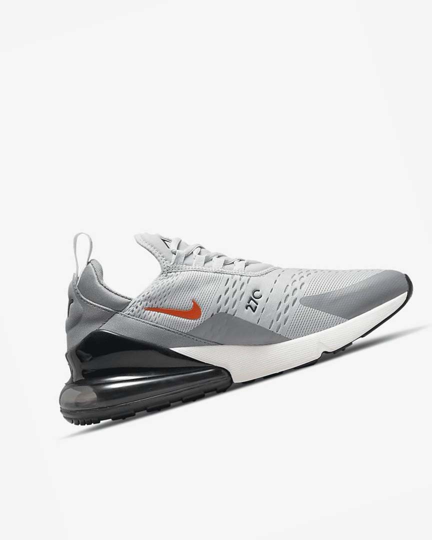 Nike Air Max 270 Fritidssko Herre Grå Grå Oransje | NO2473