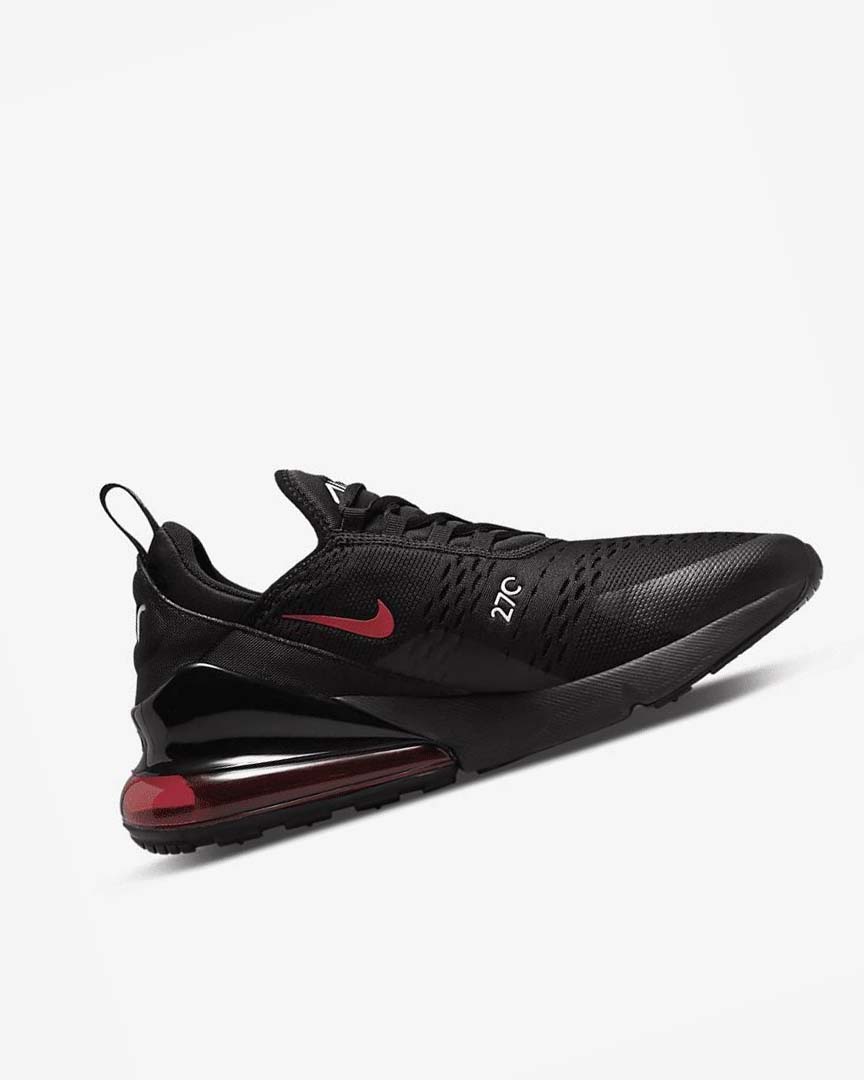 Nike Air Max 270 Fritidssko Herre Svarte Hvite Rød | NO2902